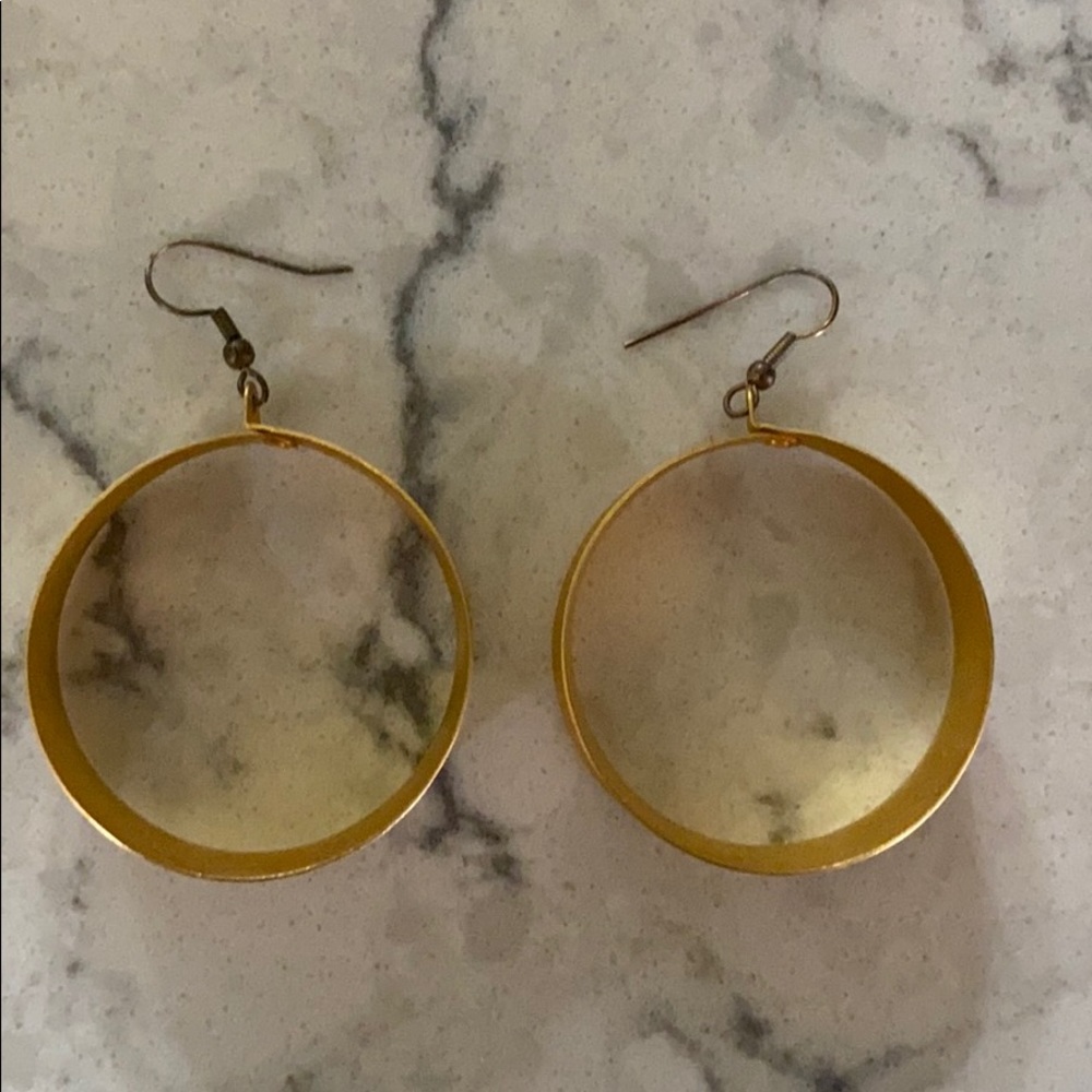 Chunky Gold hoop earrings